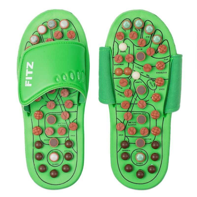 FITZ: Reflexology Slipper | The 10 minute foot massage a day that will take your pain away! | Unisex Sizing