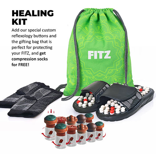 FITZ: Take control of your wellbeing | Foot Massage | Unisex Sizing | Black