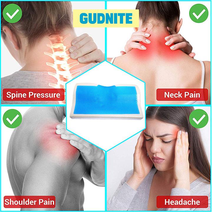 GUDNITE: Certified Premium Cervical Pillow with Cooling Gel